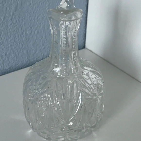 Cruet w/o stopper Zippered Feathered Medallion Snow Star - Picture 2 of 7